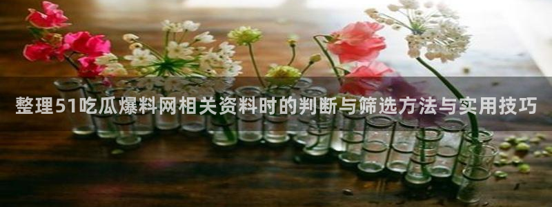 今日吃瓜黑料:整理51吃瓜爆料网相关资料时的判断与筛选方法与实用技巧